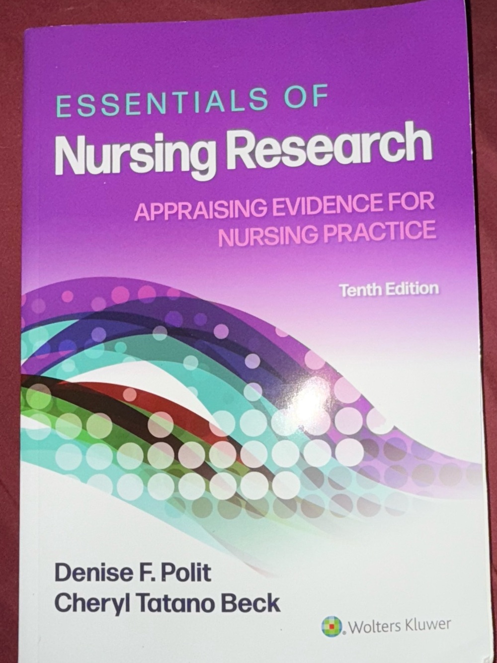 Wolters Kluwer Essentials of Nursing Research - Purple Teal Cover